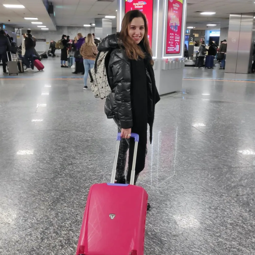 No aeroporto de Budapeste