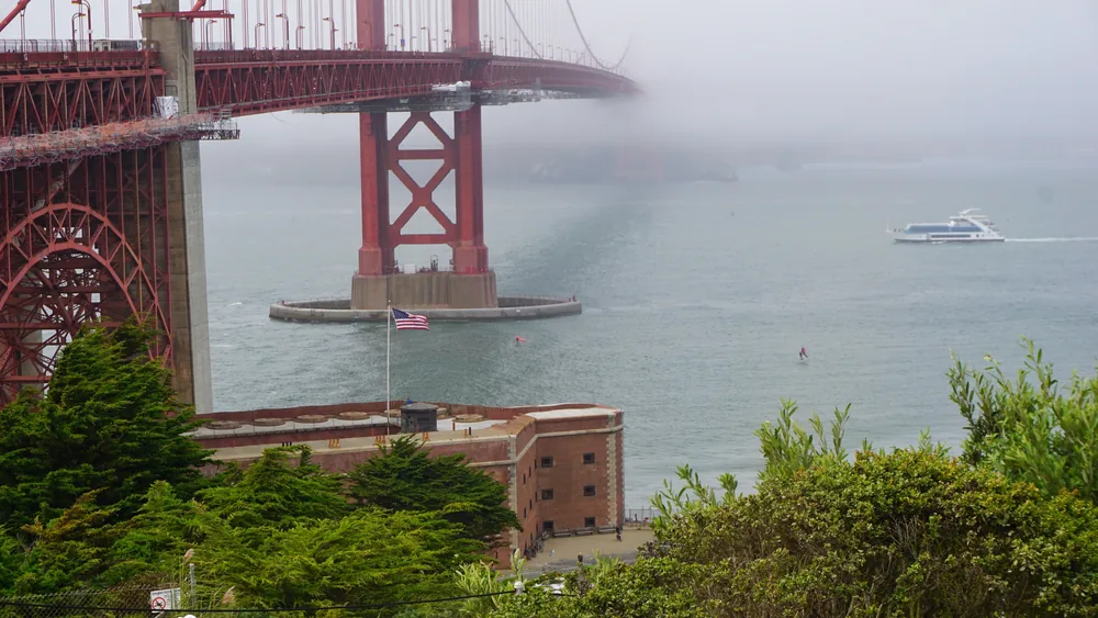 Golden Gate Bridge San Francisco Presidio California USA United States of America