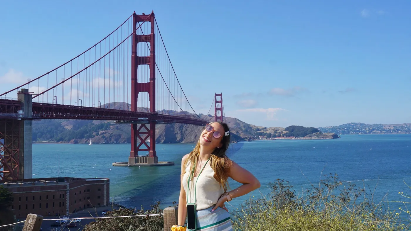 The iconic Golden Gate Bridge
