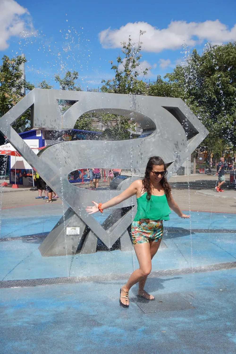 Super man fountain