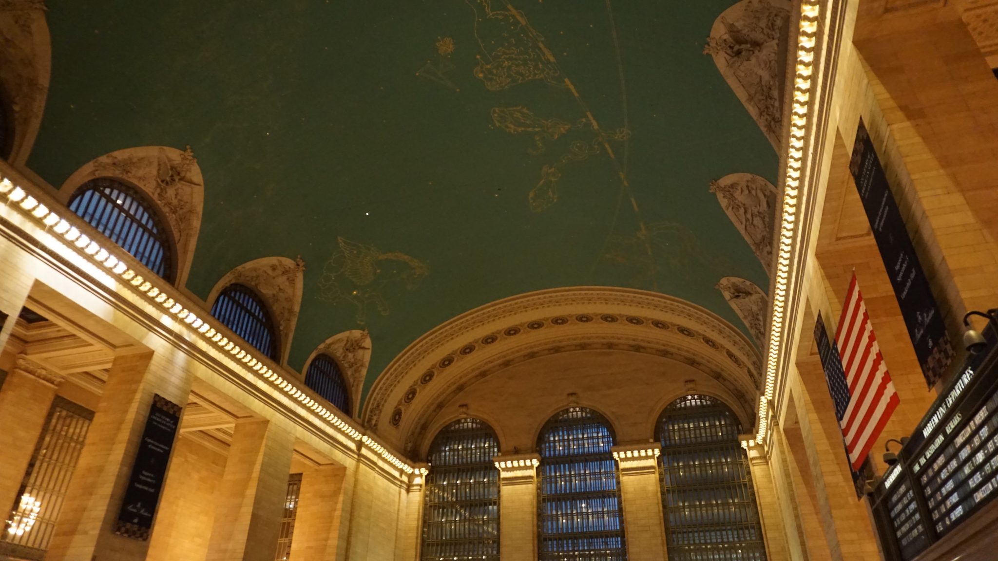 Grand Central Terminal Station New York Itinerary Travel Guide Main Hall Ceilling